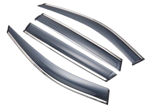 Déflecteurs de vitres pour Peugeot 206 2010-2015 - Set de 4 visières de fenêtres en plastique