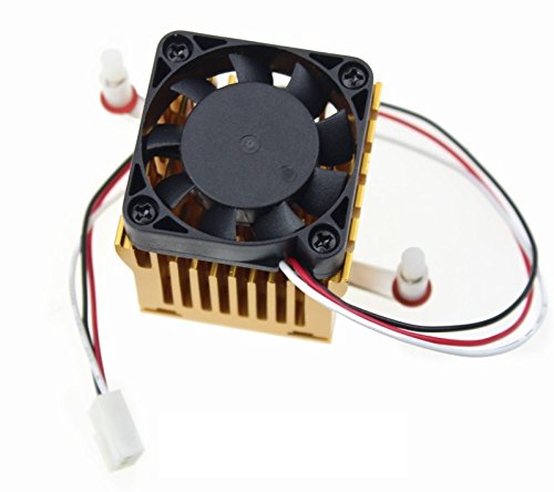 CentIoT - 2 PIN Graphics Cards Cooling Fan Aluminum Heatsink Cooler Fit for Personal Computer CPU GPU and Peltier (37MM Tall 40(L) x40(W) mm)-image-45