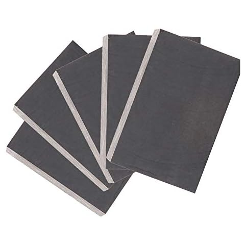 XMRISE Graphit Leere Platte 99,9% Reinheit Graphit Block Block EDM Fräsfläche 5pcs,4"x2"x0.04" Cover