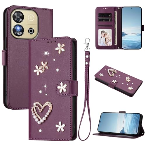 �X�}�z�P�[�X �Ή��@�� for Oukitel C57 (Pro) / C57S,�Ή��@�� for Blu J12 �������[�h�y�J�[�h�z���_�[�t�����z �t���b�v�J�o�[ �}�O�l�b�g�o�b�N�� �L�b�N�X�^���h�z Violet