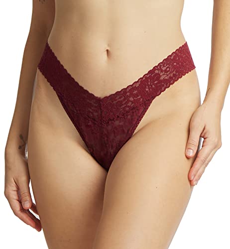 hanky panky Daily Lace Original Rise Thong (771101P),Lipstick Red