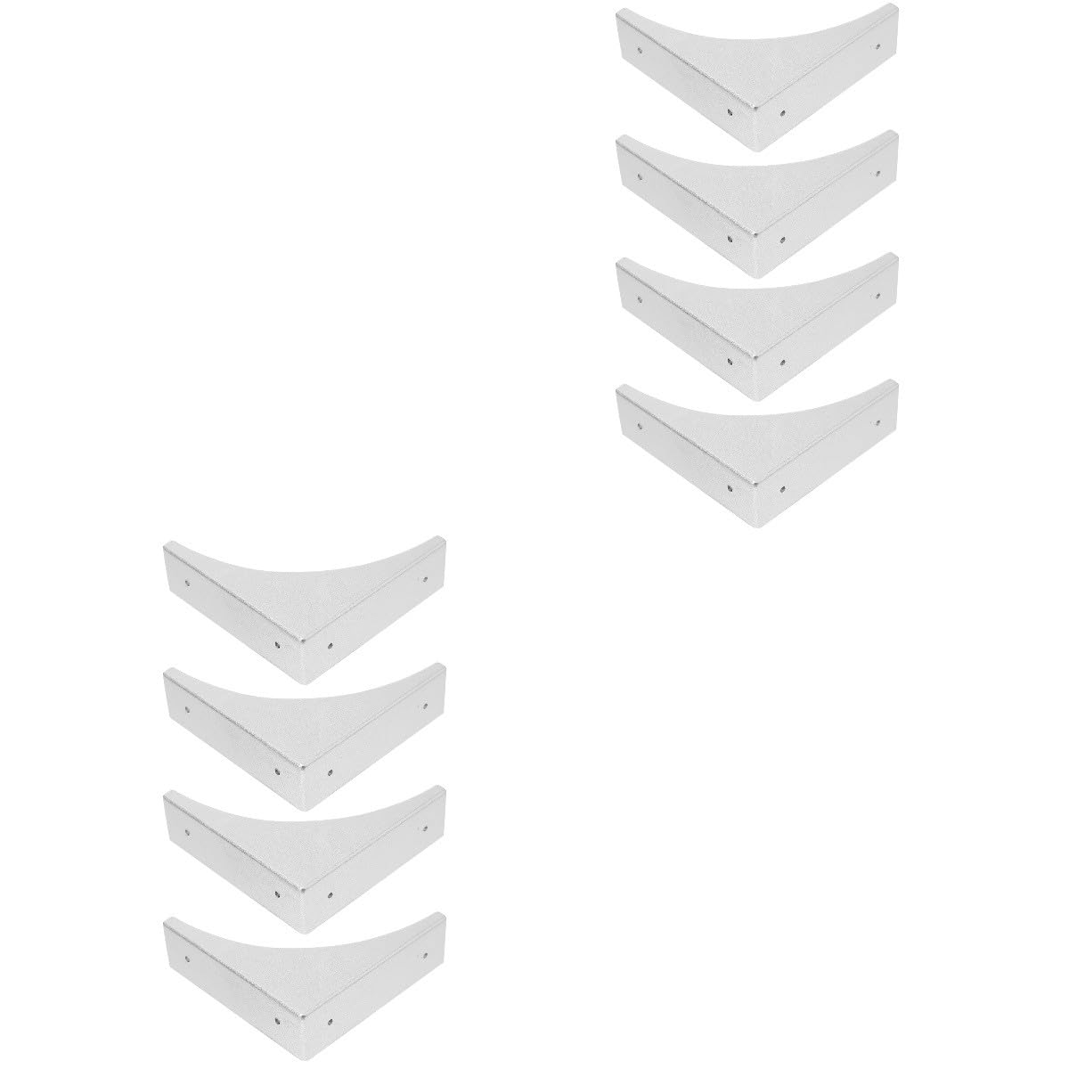 DOITOOL Lot De 2 d'angle De Sécurité en Métal Bords Décoratifs 4 Pièces X 2