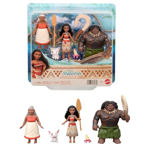 Mattel Disney Moana Set of 3 Small Dolls & Accessories