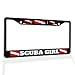Produktbild Metal Insert License Plate Frame Scuba Girl B Weatherproof Car Accessories Black 2 Holes Solid Insert