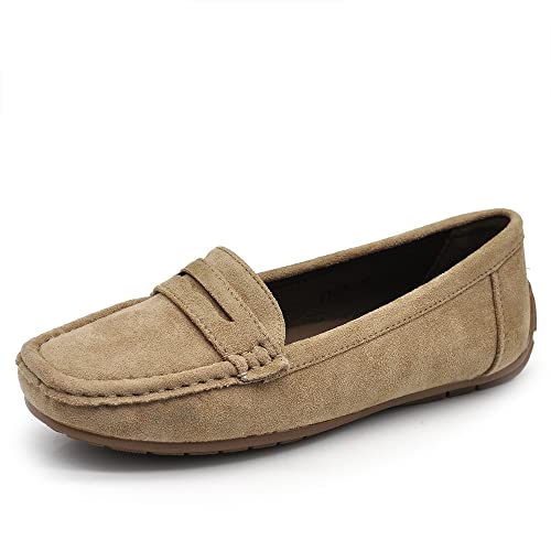 IF Fashion Zapatos Mocasines Slip On Loafers Suaves para Mujer con Strass, Piedras, Ante FT245, 37 EU