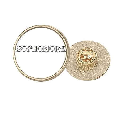 Broche ronde en métal doré Sopre taille M pour égayer un vêtement sombre
