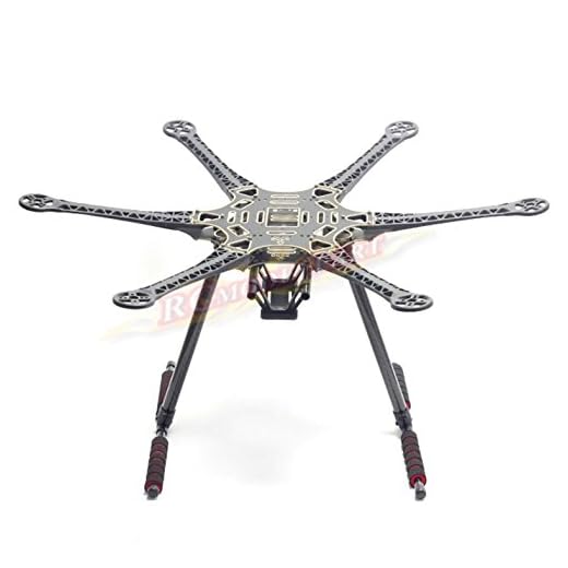 Hobbypower S550 F550 Upgrade Hexacopter Fuselage Frame Kit PCB with Carbon Fiber Landing Gear