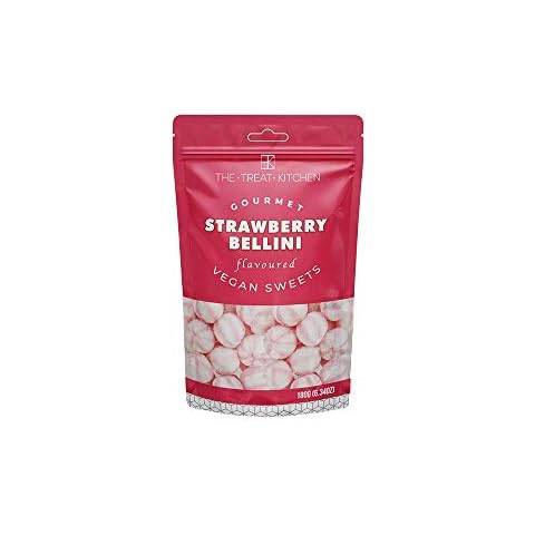 The Treat Kitchen Strawberry Bellini Vegan Sweets - 150g, 2 Pack Cover