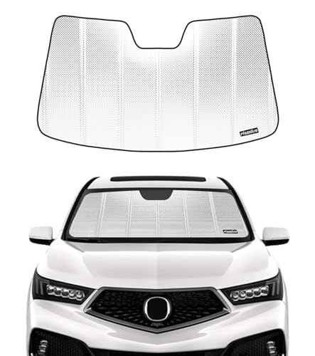Pigenius Windshield Sun Shade for 2014-2020 Acura MDX. Front Window Sunshade with Storage Bag