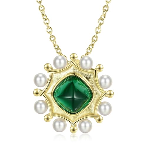 Pendentif en Pierre Nano YXWYXWA Idée Cadeau Femme Collier Argent 925