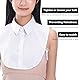 KBIBCK Frauen Kragen, 3 Stück Krageneinsatz Damen, Blusenkragen Einsatz, Hälfte Shirt Bluse Damen, Fake Collar, Eine Größe Passt Am Meisten, Abnehmbare für Hemden Anzug Pullover (Schwarz Blau Weiß)