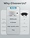 Heated Eye Mask - Cordless Eye Mask for Dry Eyes, FSA - HSA Eligible, Eye Relief, Improved Sleep, Washable Eye Heating pad for Travel and with Replaceable Shell (Gray)