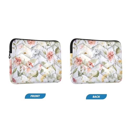Funda para portátil 13-14 pulgadas con diseño acuarela flores miniatura 2