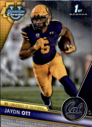 2023 Bowman University Chrome Football #52 Jaydn Ott California Golden Bears 1st Bowman Official NCAA Licensed Trading Card (Stock Photo Shown, card in Near Mint to Mint Condition)
