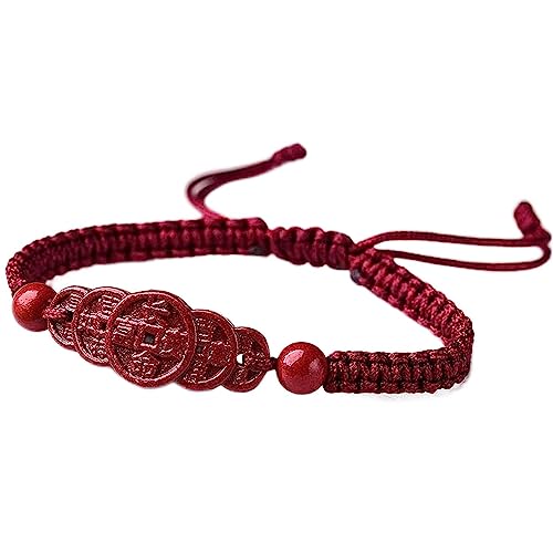 Bracelet amour en cristal et cinabre pour éloigner les mauvais esprits