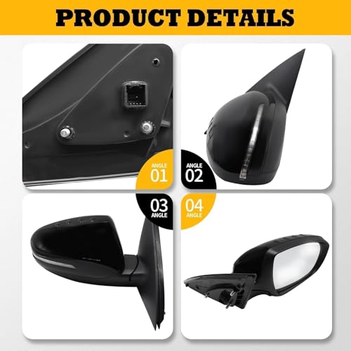 Jecoupoon Right Side Mirror Assembly Compatible with 2011 2012 2013 Optima by Jecoupoon - Used condition - Image 4