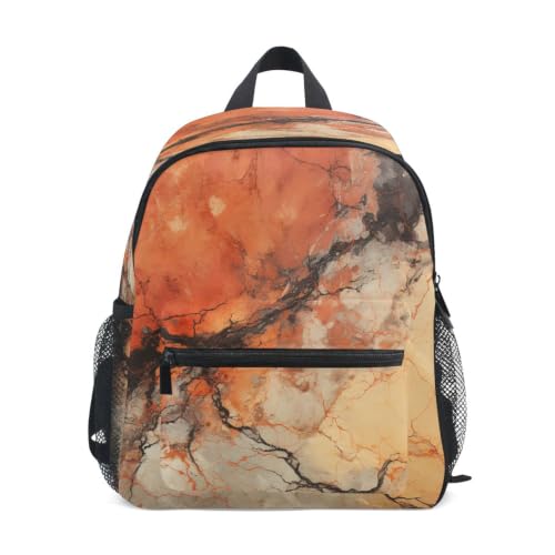 Sac à dos enfant préscolaire stylé et cartable scolaire motif marbre pour fille et garçon