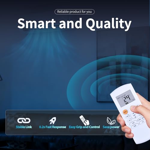 Télécommande RG57B/BGE avec écran LCD pour climatiseur réversible