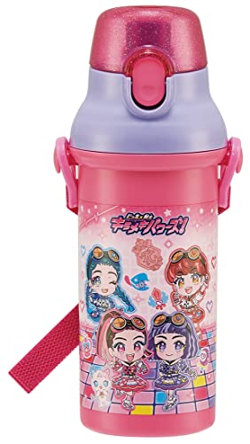スケーター (skater) 子供用 プラスチック 水筒 480ml 銀イオン Ag+ 抗菌 ビッ友X戦士 キラメキパワーズ 日本製 PSB5SANAG-A