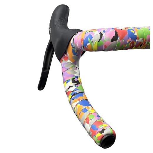 TIANXON Handlebar Tape for Road Bike Super Soft EVA Foam Bicycle Bar Tapes Grip Shock Absorbing Winding Cork Bike Bar Tapes with Bar Plugs (Multicolored)