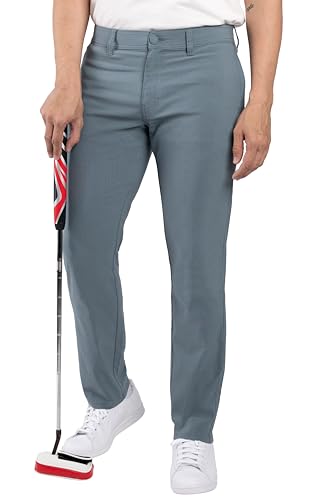 X RAY Stretch Slim Fit Golf Pants Men with Pockets - Tapered Lightweight Mens Golf Pants (Available in 30-38), Lakeside, 34