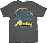 Slinky Spring Walking Toy Gray Adult T-Shirt Tee Medium