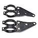 HTT Motorcycle Black 41mm Turn Signal Clamps Headlight Mount Bracket Fork Ear Chopper Cafe Racer Black for Universal CBR Kawasaki Suzuki Harley Davidson