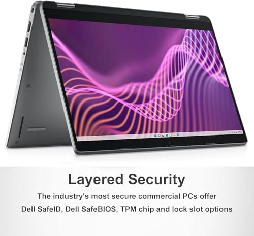 Image of Dell Latitude 5000 13.3 inch 2-in-1 Business Laptop (FHD Touchscreen, Intel 10-Core i7-1265U vPro, 32GB RAM, 1TB SSD), 2x Thunderbolt 4, Backlit, Fingerprint, Webcam, Wi-Fi 6E, Win 11 Pro w /AI Copilot