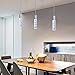 3 Lights Independent Kitchen Island Dining Room Light Pendant Light Fixtures Bubble Crystal Chandeliers Modern Kitchen Island Lighting Chandeliers Fixtures LED Lampara, 6000K LED Bulbs Included