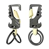 Exsun 2pcs Keychains, Key Chains for Carabiner Keychain Car Key chain Bottle Opener Keychain for Men