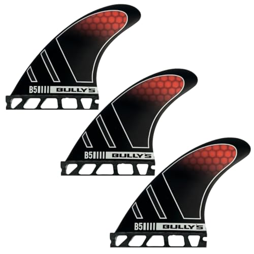 Quilhas de Surf Bully’s B5 Medium Futures em Performance Core – Power Surf, Velocidade, Controle e Curvas Longas