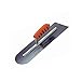 Kraft Tool CF285BPF Blue Steel Round End-Square Back Cement Trowel with ProForm Handle, 16 x 4-Inch