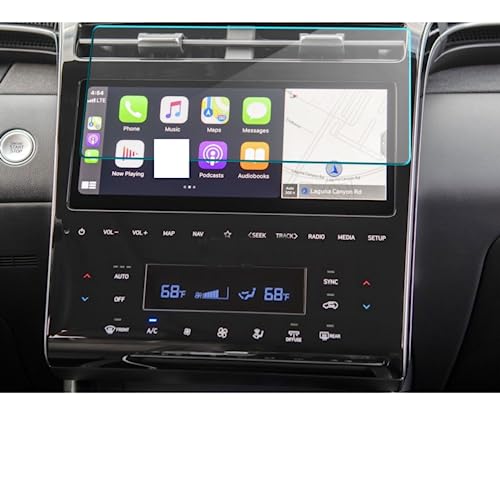 Film protecteur verre trempé pour écran GPS Hyundai Tucson et Highlander 2021