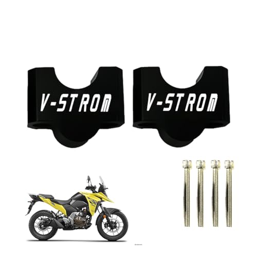 Image of Adjustable Handlebar Riser for Suzuki V-Strom Motorbike | Enhances Comfort and Control | Height Riser Clamp Compatible with Suzuki V-Strom Models