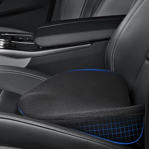 GOQELK Keilkissen Auto-Sitzkissen Auto Memory Foam Keilkissen für Auto und Bürostuhl, Keilkissen Stuhl Ergonomisches Sitzkissen für Schmerzlinderung und Verbessertes Sitzgefühl, Sitzerhöhung Auto…