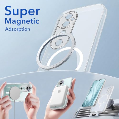Image of Jkobi Lifetime Anti-Yellow MagSafe Compatible Clear Back Cover Case for Vivo V40 | Vivo V40 Pro 5G (Sleek Hard Crystal | Shockproof and Camera Protection)