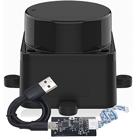 innomaker DTOF LiDAR Time-of-Flight Lidar STL-19P, 360 Degree Omni-Directional Laser Scanning，Anti-Glare 60000Lux, 5000Hz ranging Frequency, 12m Radius ranging, Support ROS/ROS2 Cover