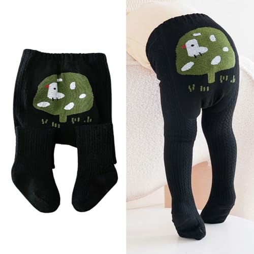 Toddler Socks, Fleece Lined Leggings for Girl Cartoon Cotton Stretch Stockings 0-5Y Autumn Spring Sweet Pantyhose2