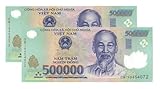 2 x 500K VND - Total 1 Million Dong - 500,000 Dong UNC Uncirculated 100% Authentic Banknote Polymer
