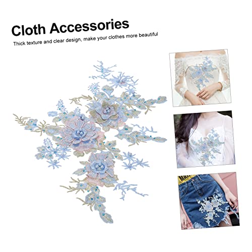 ULDIGI 2 peças Project D vestido de artesanato tecido de casamento artesanato tecido céu decote jean