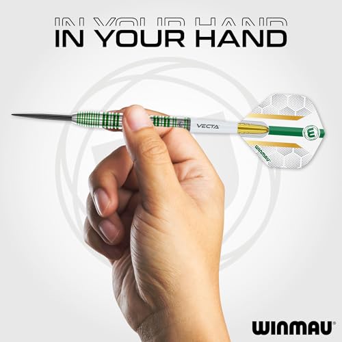 WINMAU Darts Xenon 23g 90% Professional Tungsten Steel Tip Darts Set with Dart Flights and Dart Shafts (Stems) - Image 5