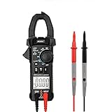 Multimètre numérique à pince multimètre, avec test automatique de la plage de tension NCV, tension et courant alternatif / continu, testeur de continuité électrique, diode, résistance, capacité