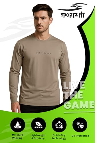 Image of Men's Crew Neck T-Shirt | Premium Polyester Fabric | Breathable, Lightweight, Stylish Activewear for Gym, Training & Casual Wear