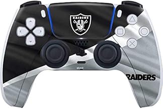 Skinit Gaming Decal Skin Compatible with PS5 and Compatible with PS5 Digital Edition DualSense Controller - Officially Licensed NFL Las Vegas Raiders Design