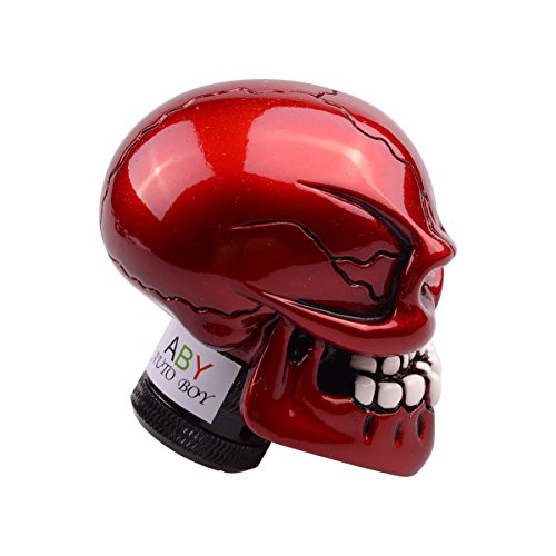 Aby Human Bone Skull Gear Stick Shift Shifter Knob Lever Cover Universal Fit For Most Manual Transmission Vehicles(Red) #TOP3