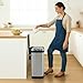 Glad 13-Gallon Stainless Steel Step Trash Can with Clorox Odor Protection, Soft Close Lid, Foot Pedal & Waste Bag Holder – Large Indoor Metal Garbage Bin for Kitchen, Home & Office Use