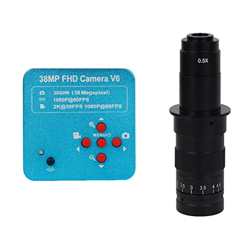 顕微鏡観察 産業用電子デジタルビデオ顕微鏡、38mp 1080p 60fps 2K + LED ライト(38MP With 180X)