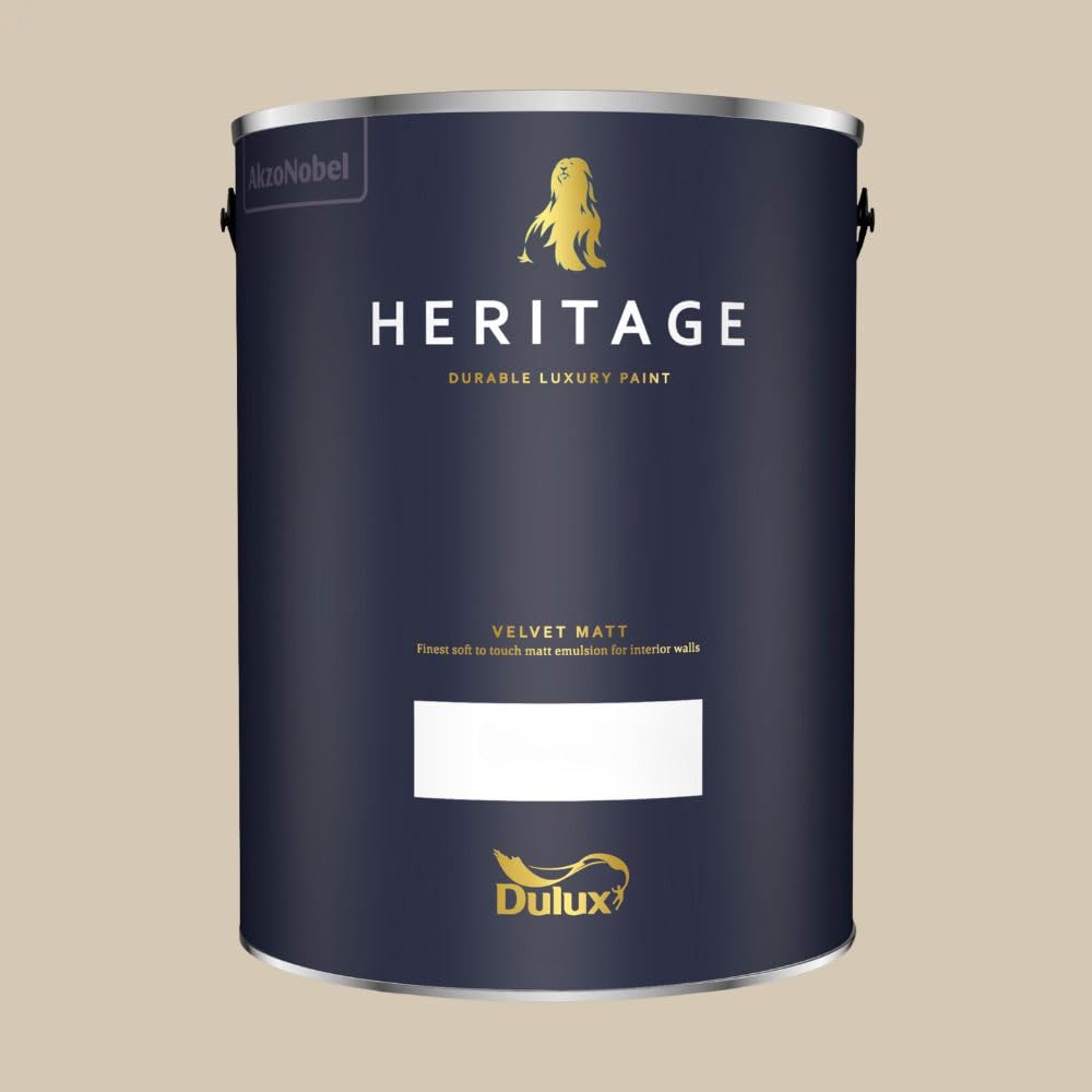 Paint Stop Mixed Colour Dulux Trade Heritage Matt Raw Cashmere 5L