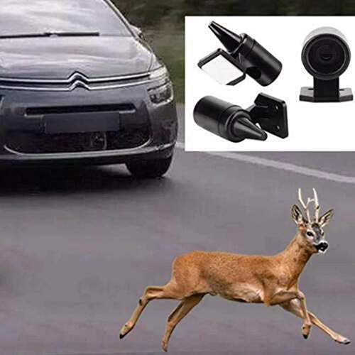 CapsA 2 PCS Auto Deer Whistle Count Deer Alert Deer Warning Ultrasonic Wildlife Warning Device Save A Deer Easy Mount Adhesive Auto Motorcycle Whistles Warning Devices for Cars Motor (Silver) - Thumbnail 6