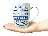 ✅ SU ASA ES CÓMODA Y GRANDE. Al ser tazas grandes para el desayuno, su asa es grande, cómoda y ergonómica (se adapta muy bien). Nuestras tazas con mensajes y frases vienen con otro color en su interior, con un esmalte de alta calidad.